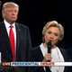 Image for article titled Donald Trump Now Just Looming Ominously Behind Hillary Clinton